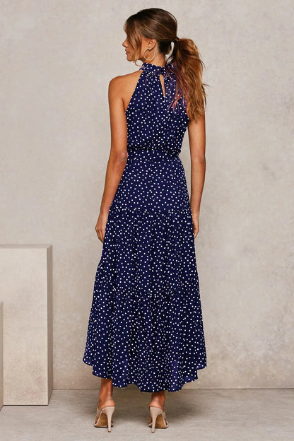 Summer Long Dress Polka Dot Casual Dresses