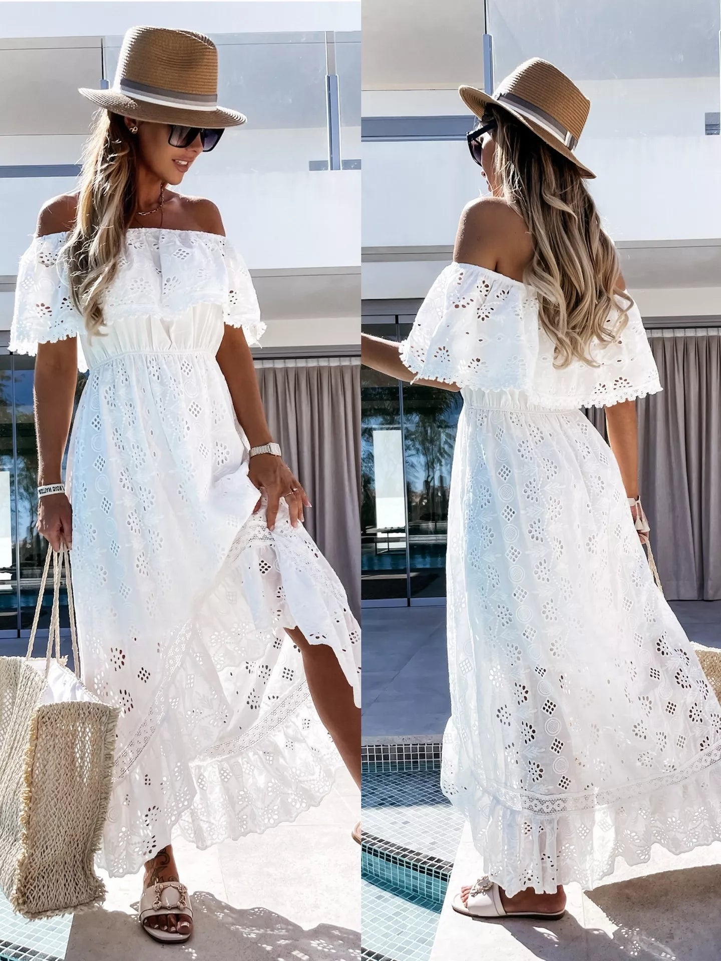 Long Elegant White Dresses