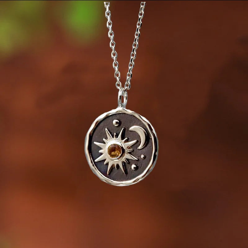 Sun Moon Earring and Necklace