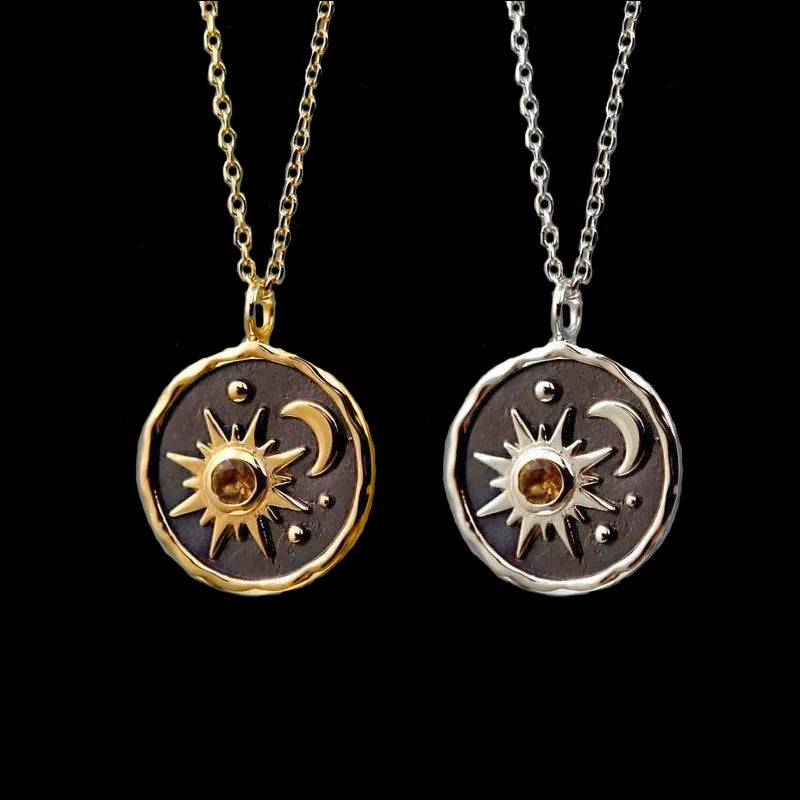 Sun Moon Earring and Necklace