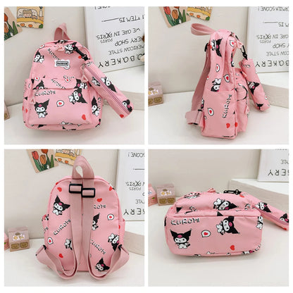 Children's Kuromi  Backpacks with Pencil