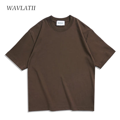 Summer Casual T shirts for Both Women and Men Brown Casual