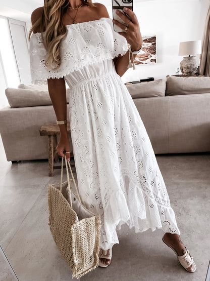 Long Elegant White Dresses